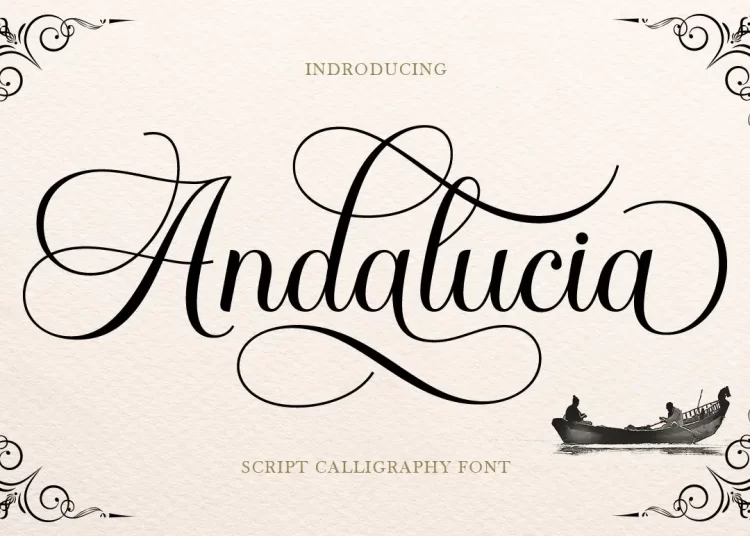 Andalucia Calligraphy Font Free Download Calligraphy