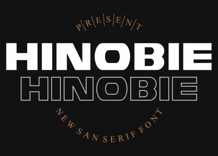 Hinobie Sans Serif Display Font Free Download Sans Serif
