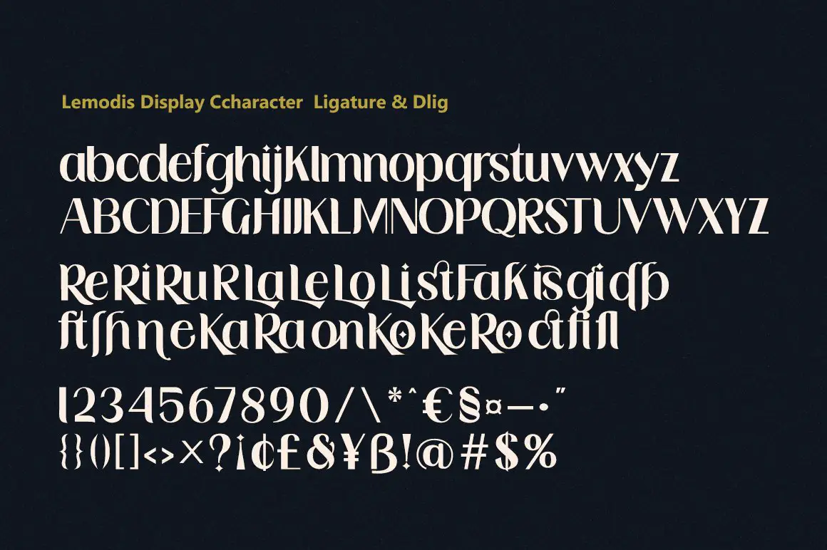 Lemodis Display Font Free Download Display