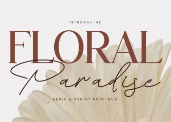 Floral Paradise Font Free Download Serif