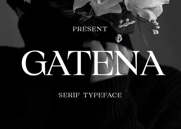 Gatena Font Free Download Serif