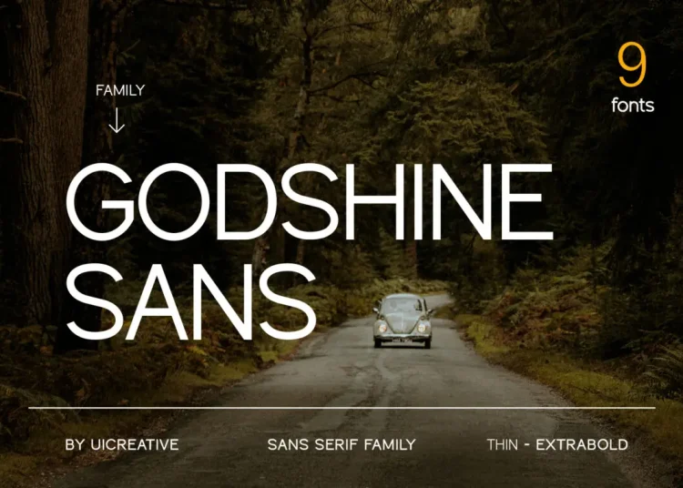 Godshine Sans Font Free Download Sans Serif