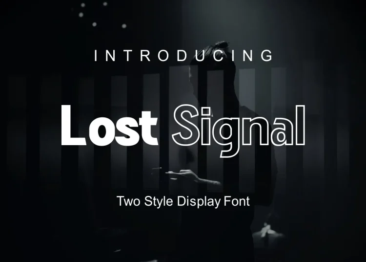 Lost Signal Font Free Download Display