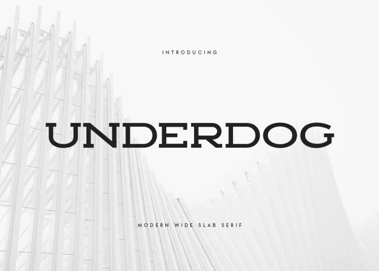 Underdog Font Free Download Slab Serif