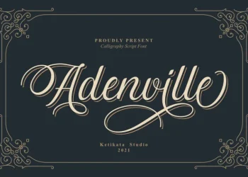 Adenville Font Free Download Calligraphy