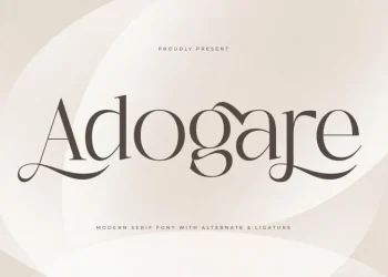 Adogare Font Free Download Serif