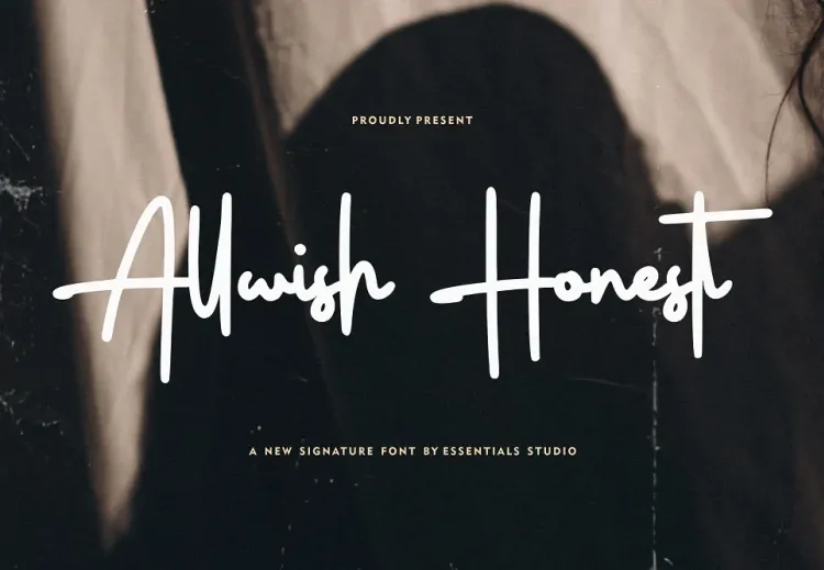 Allwish Honest Font Free Download Signature