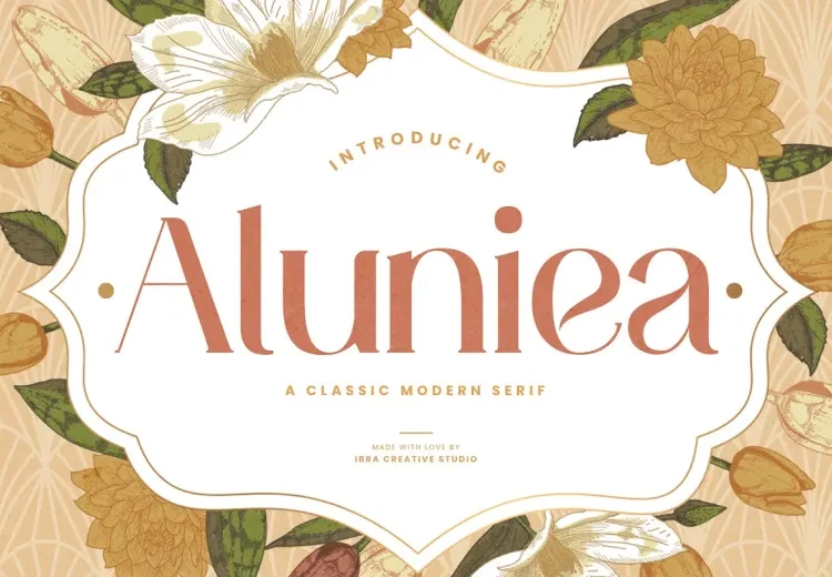 Aluniea Font Free Download Serif