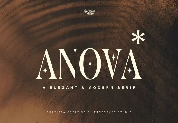 Anova Font Free Download Serif