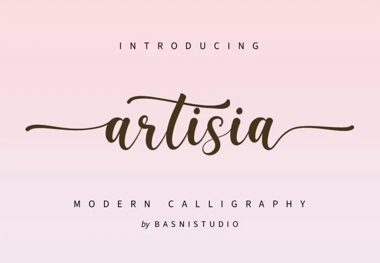 Artisia Font Free Download Calligraphy