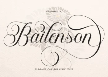Bailenson Font Free Download Calligraphy