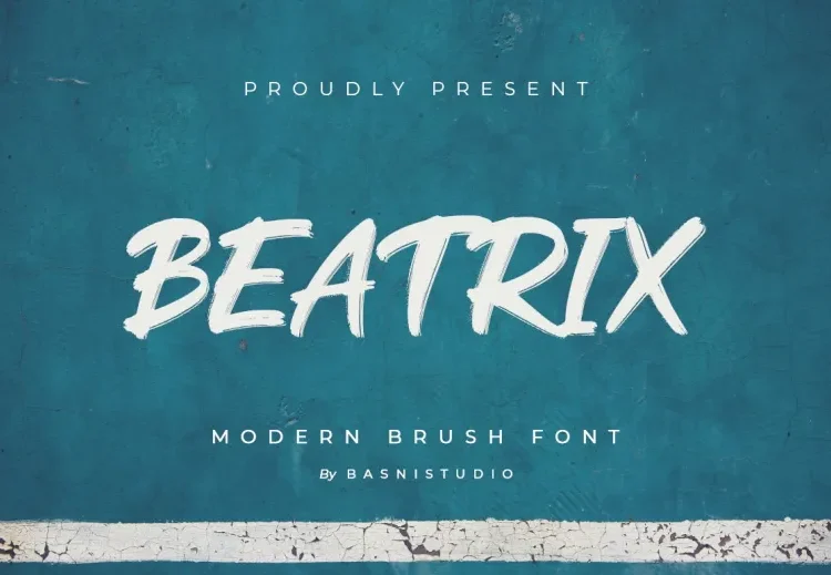 Beatrix Font Free Download Brush