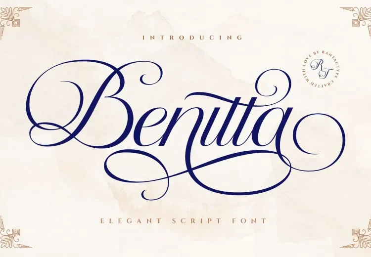 Benitta Font Free Download Calligraphy