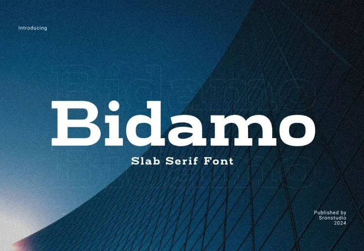 Bidamo Font Free Download Slab Serif
