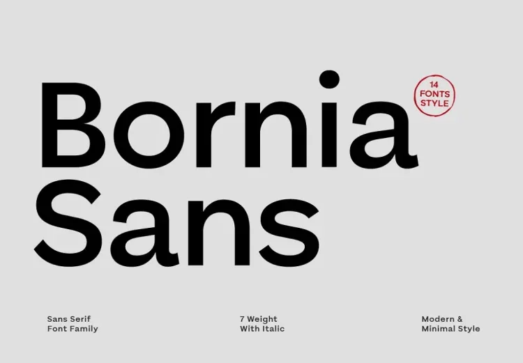 Bornia Sans Font Free Download Sans Serif