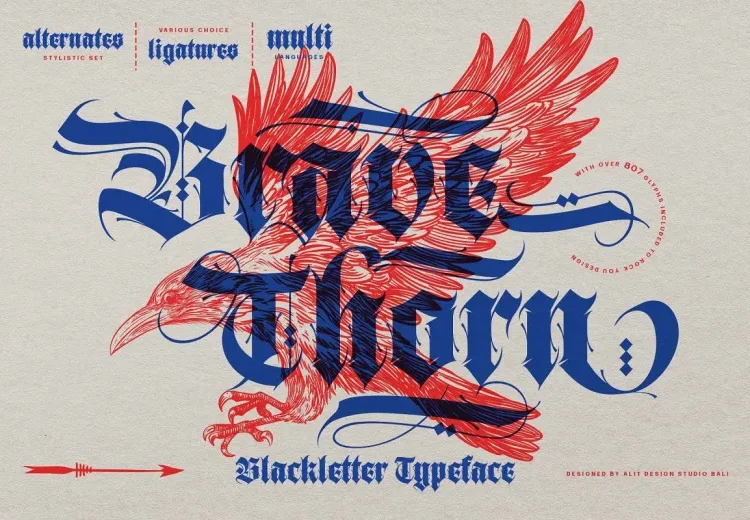Brave Thorn Font Free Download Blackletter