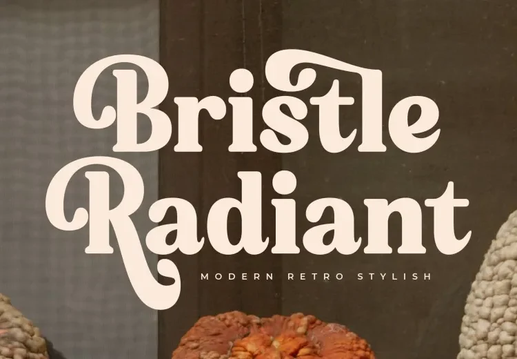 Bristle Radiant Font Free Download Serif