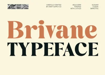 Brivane Font Free Download Serif