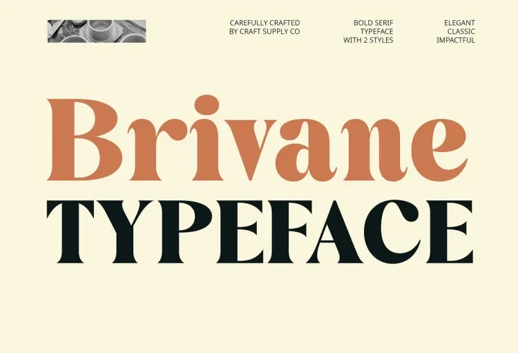 Brivane Font Free Download Serif