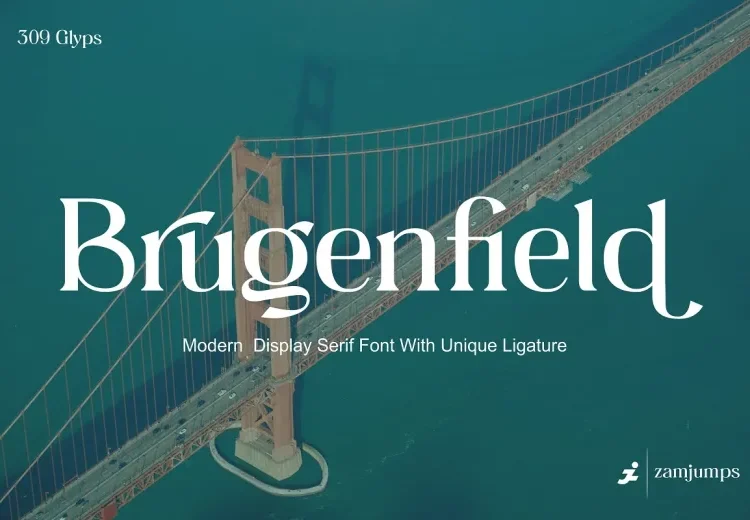 Brugenfield Font Free Download Serif