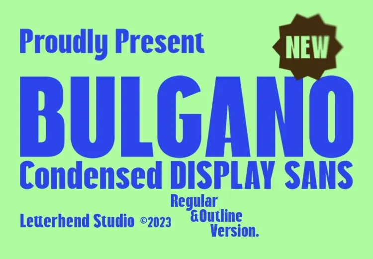 Bulgano Font Free Download Sans Serif