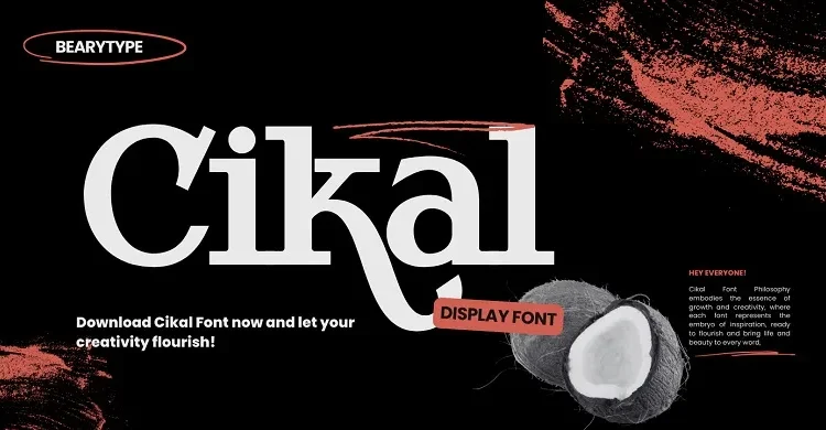 Cikal Font Free Download Display