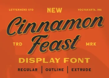Cinnamon Feast Font Free Download Display
