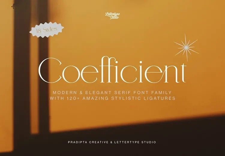Coefficient Font Free Download Serif