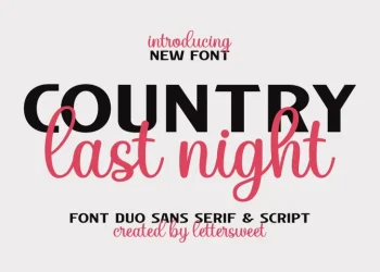 Country Last Night Font Free Download Handwritten