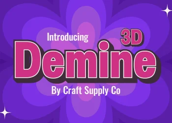 Demine 3D Font Free Download 3D Fonts