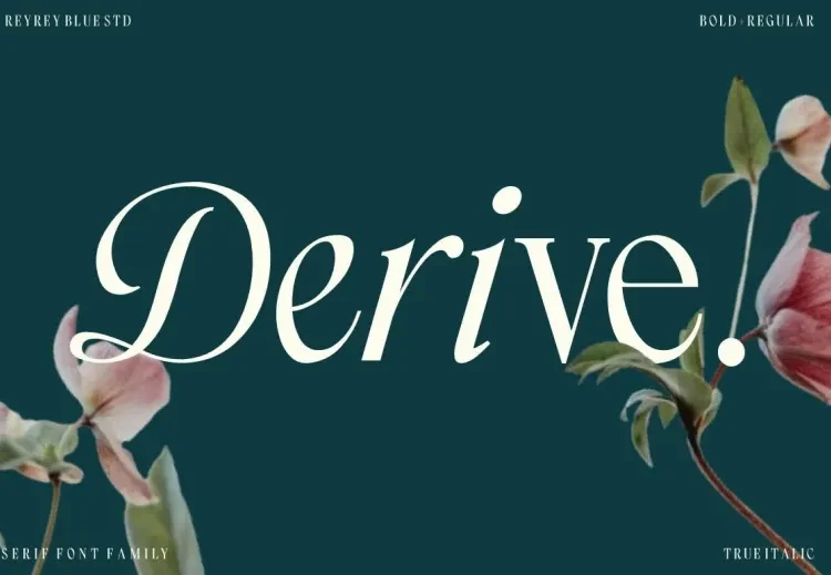 Derive Font Free Download Serif