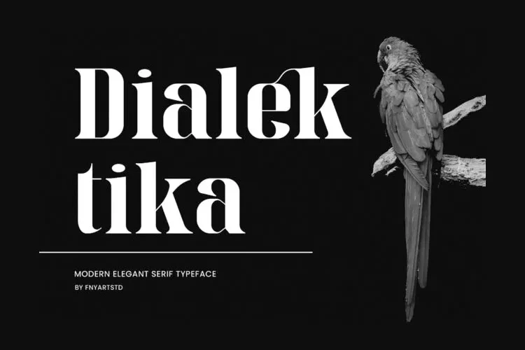 Dialektika Font Free Download Serif