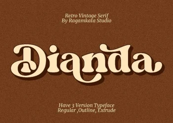 Dianda Font Free Download Serif