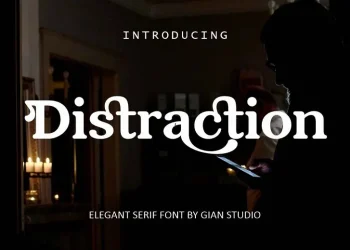 Distraction Font Free Download Serif