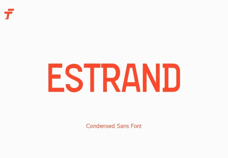 Estrand Font Free Download Sans Serif