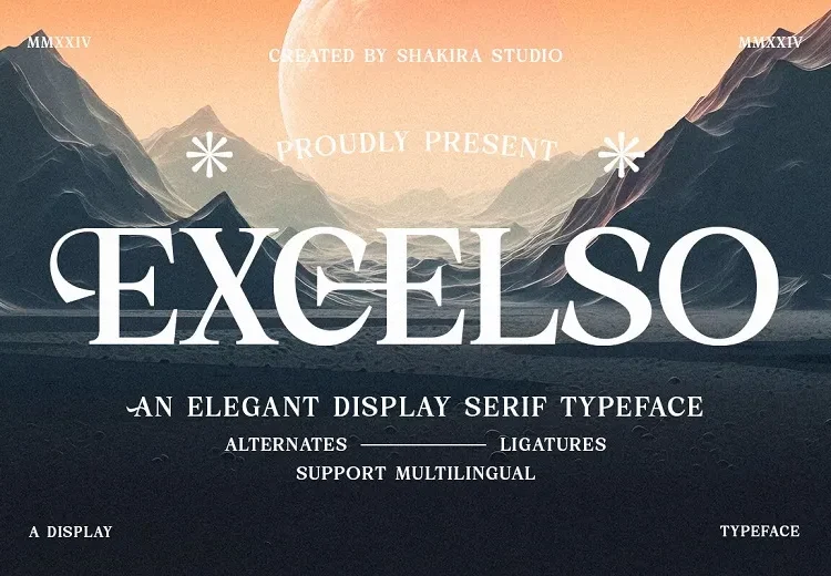 Excelso Font Free Download Serif