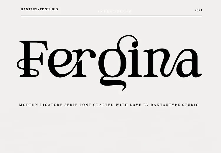 Fergina Font Free Download Serif