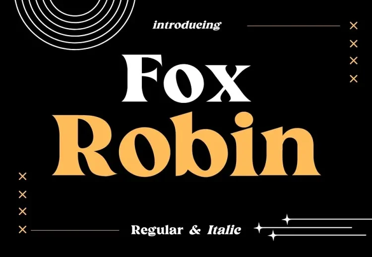 Fox Robin Font Free Download Serif