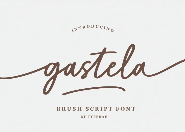 Gastela Font Free Download Brush