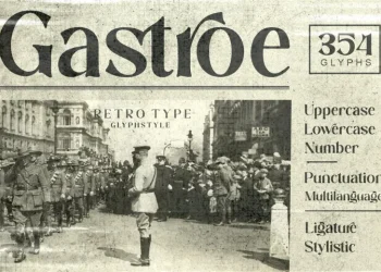 Gastroe Font Free Download Retro