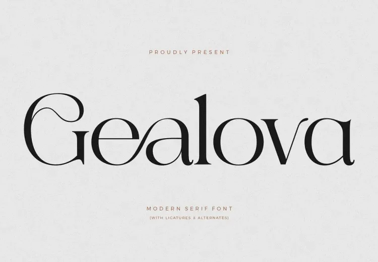 Gealova Font Free Download Serif