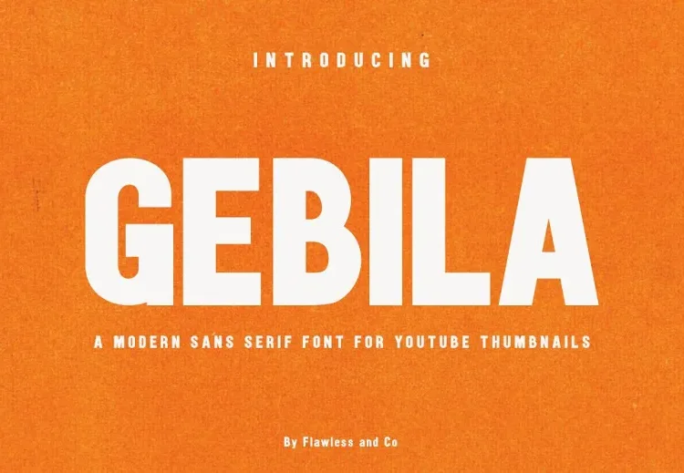 Gebila Font Free Download Sans Serif