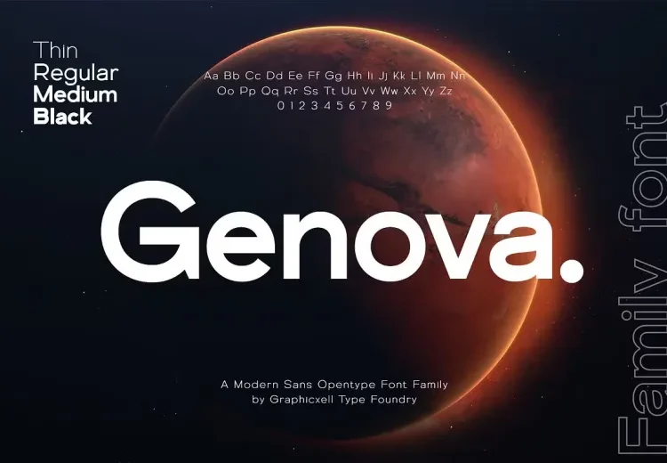 Genova Font Free Download Sans Serif