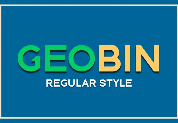Geo Bin Font Free Download Sans Serif