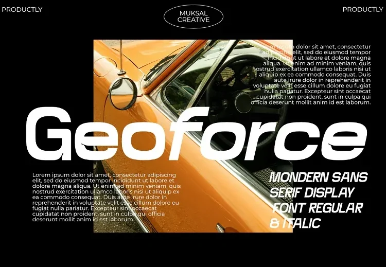 Geoforce Font Free Download Sans Serif