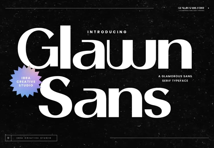 Glawn Sans Font Free Download Sans Serif