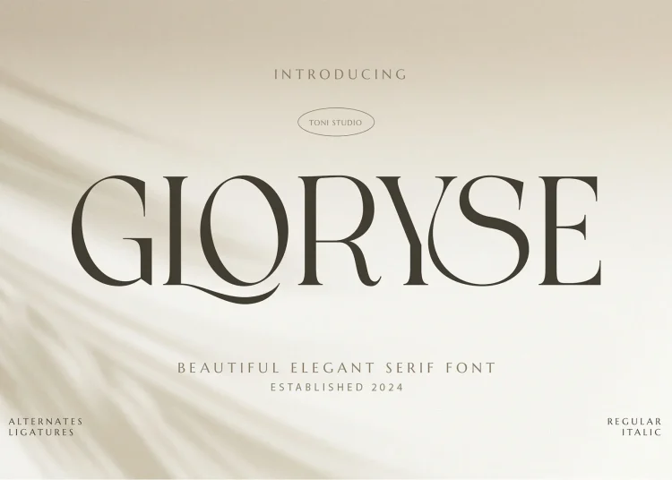 Gloryse Font Free Download Serif