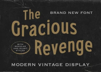 Gracious Revenge Font Free Download Display