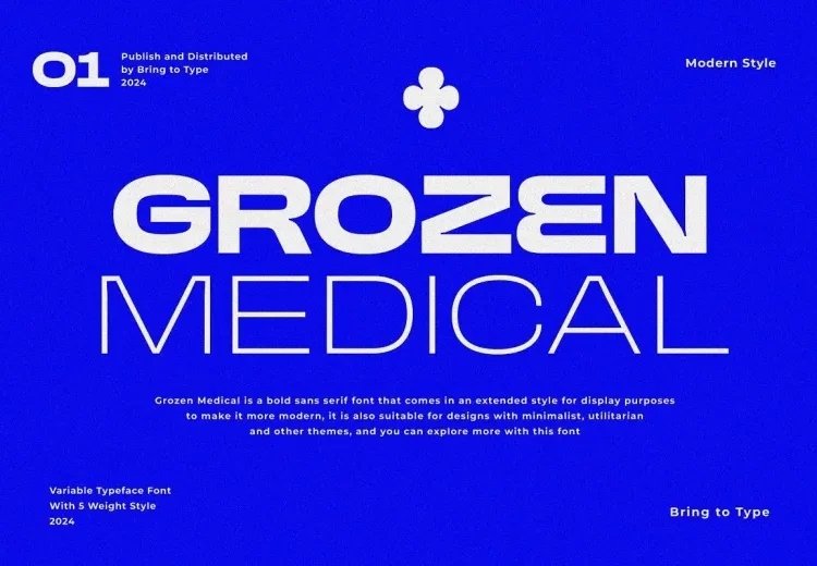 Grozen Medical Font Free Download Sans Serif