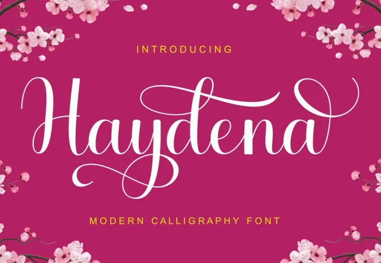 Haydena Font Free Download Calligraphy